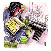 Dredd (Watercolor and Ink)