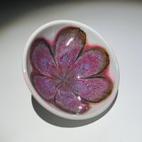 Image 1 of Flambé Rust Lily - Small Bowl/Ring Dish
