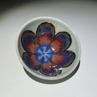Image 3 of Mint/Red/Blue Rust Lily #1 - Small Bowl/Ring Dish