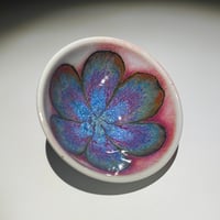 Image 1 of Blushed Blue/Rainbow Rust Lily - Small Bowl/Ring Dish