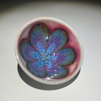Image 3 of Blushed Blue/Rainbow Rust Lily - Small Bowl/Ring Dish