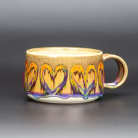 Image 1 of Rainbow Melting Hearts - Low Mug
