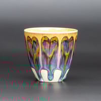 Image 2 of Drippy Rainbow Melting Hearts #1 - Demitasse/Espresso
