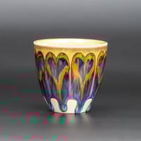 Image 1 of Drippy Rainbow Melting Hearts #2 - Demitasse/Espresso