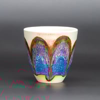 Image 2 of Blue/Rust Arches - Demitasse/Espresso