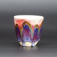 Image 2 of Blushed Drippy/Purple/Rust Arches - Demitasse/Espresso