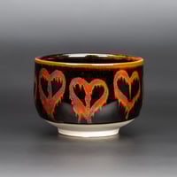 Image 2 of Tenmoku Flame Hearts - Teabowl
