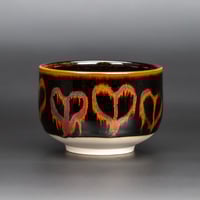 Image 1 of Tenmoku Flame Hearts - Teabowl