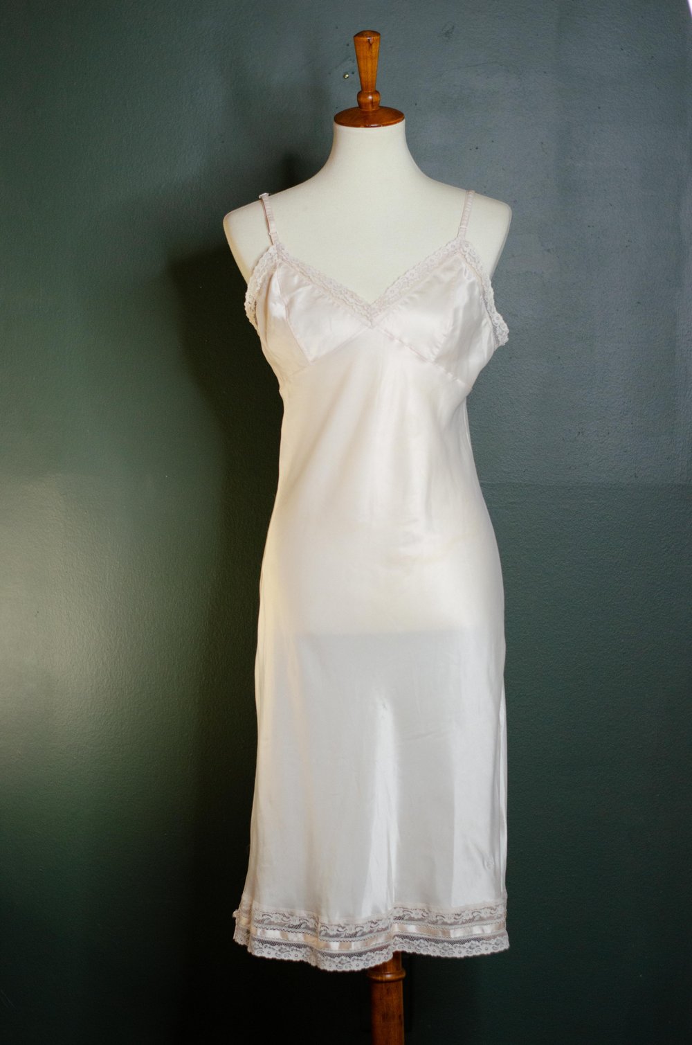 Image of Vintage Cream Christion Dior Satin Slip