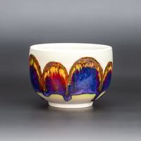 Image 1 of Amber/Purple/Red Arches - Large Teabowl