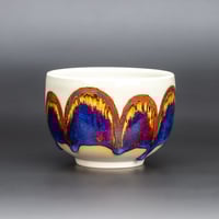 Image 2 of Amber/Purple/Red Arches - Large Teabowl