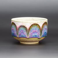 Image 2 of Blue/Rust Arches #2 - Teabowl