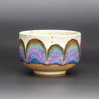 Image 1 of Blue/Rust Arches #2 - Teabowl