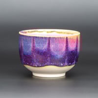 Image 2 of Peach Flambé Waves - Teabowl