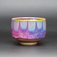 Image 1 of Magenta/Flambé Waves - Large Teabowl