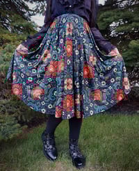 Image 2 of Rosemaling Midi Skirt