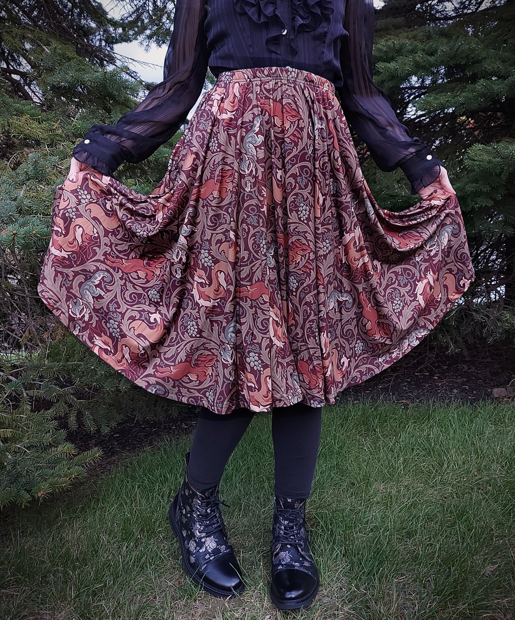 Vineyard Thieves Midi Skirt (PREORDER!) | Vetiverfox Apparel