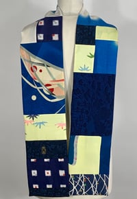 Image 1 of Blue Squared Scarf