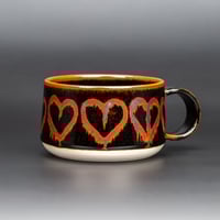 Image 1 of Tenmoku Flame Melting Hearts - Low Mug