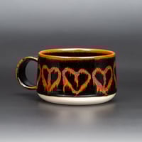Image 2 of Tenmoku Flame Melting Hearts - Low Mug