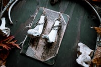 Image 2 of Brass and Bone ear weights