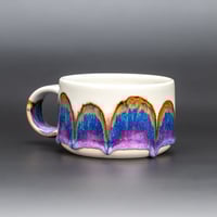 Image 1 of Purple/Rainbow/Rust Arches #1 - Low Mug
