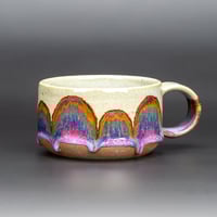 Image 1 of Purple/Rainbow/Rust Arches #3 - Low Mug