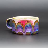 Image 3 of Purple/Rainbow/Rust Arches #4 - Low Mug