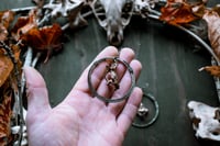 Image 5 of Vertebra Bone Hoop earrings