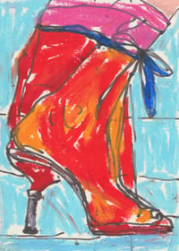 Inside My Shoe A6 Postcard