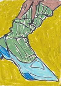 Baby Blue Sling-Backs A6 Postcard