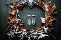 Image 1 of Bone and Feather earrings