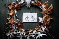 Image 2 of Simple Bone Hoop earrings