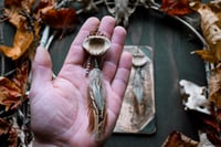 Image 5 of Bone Feather and Beads earrings