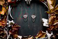 Image 2 of Bolt Thrower etched brass earrings
