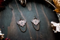 Image 5 of Bolt Thrower etched brass earrings