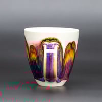 Image 2 of Amber/Dark Purple Arches - Tall Mug