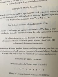 Image 3 of Stephen King "Full Dark, No Stars" Hardcover #FIRST EDITION#