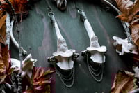 Image 3 of Silver Soldered Elk Vertebra large ear weights