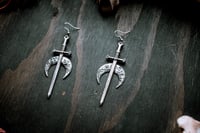 Image 4 of Sword Moon earrings
