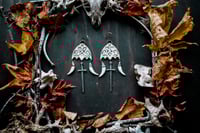 Image 3 of Brass and Silver Gothic Arch ear weights