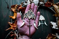 Image 6 of Brass and Silver Gothic Arch ear weights