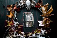 Image 4 of Brass and Silver Gothic Arch ear weights 2