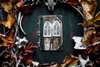 Image 1 of Brass and Silver Gothic Arch ear weights 2