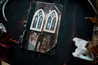 Image 5 of Brass and Silver Gothic Arch ear weights 2