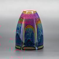 Image 1 of Vert/Purple/Blue Rust Arches #2 - Medium Vase
