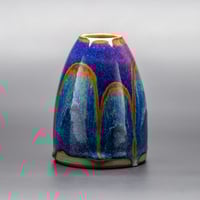 Image 2 of Vert/Purple/Blue Rust Arches #2 - Medium Vase