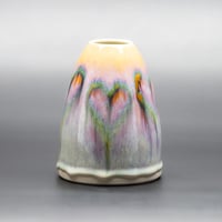 Image 1 of Soft Rainbow Melting Hearts - Medium Vase
