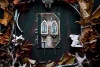 Image 1 of Brass and Silver Gothic Arch ear weights 3