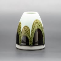 Image 1 of Mint/Tenmoku Arches - Small Vase